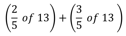 Fractions of 13